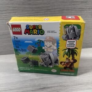 LEGO Super Mario Rambi the Rhino Expansion Set 71420 Complete Set 106 Pieces Box